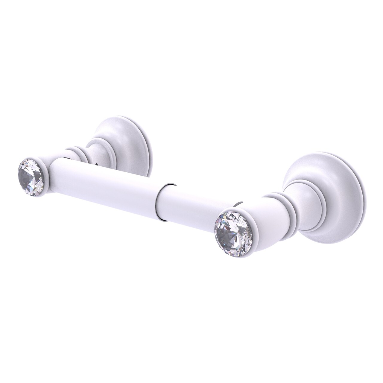 Carolina Crystal Collection 2 Post Toilet Tissue Holder - Matte White